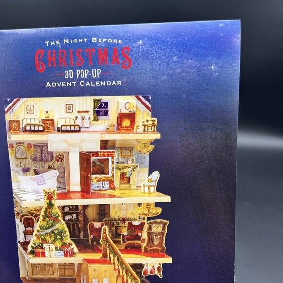 The Night Before Christmas 3D Pop-Up Advent Christmas Calendar Babalu NIOB - Picture 3 of 12